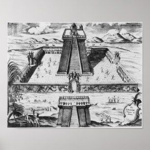 Poster Templo Mayor at Tenochtitlan
