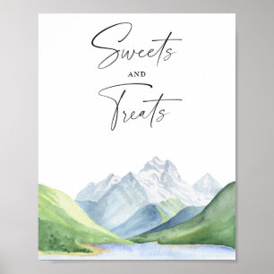 Poster Temps d'aventure ! Baby shower sucré et friandise