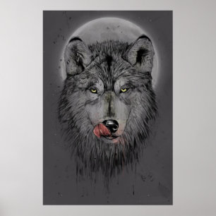 Poster Temps de dîner (version foncée)