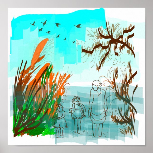 Poster Temps De Plaisir Avec Grand-Mère Vue Extérieure Co (Devant)