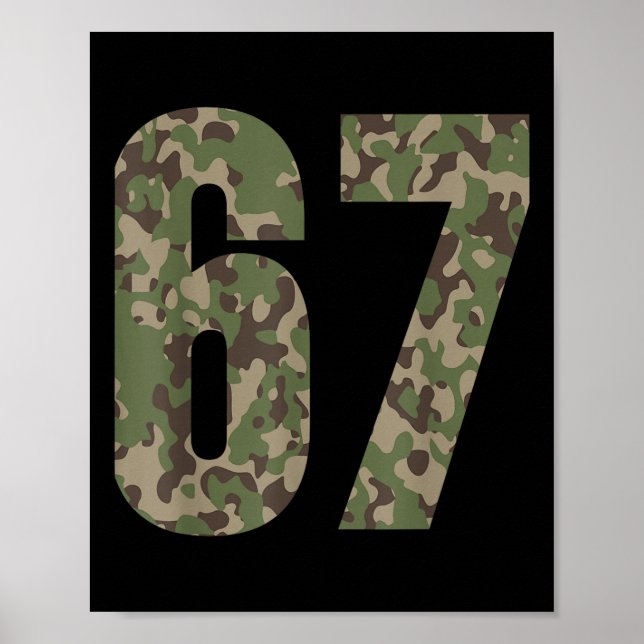 Poster Tendance Gen Alpha Six Seven 6 7 Mème Cam Multi Ca (Devant)