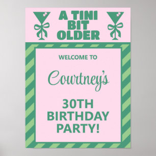 Poster Tendy Rose & Vert Un Tini Bit Ancien 30e anniversa