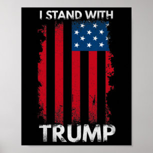 Poster Tenez-Vous Avec Trump Pro Trump Supporter 1