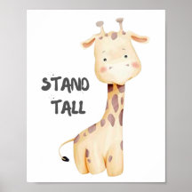 Tenez-vous grand ! Girafe.