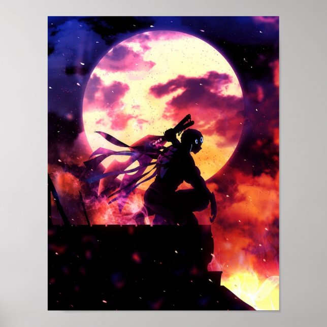 Poster Tengen Uzui Demon Slayer Kimetsu no Yaiba Anime (Devant)