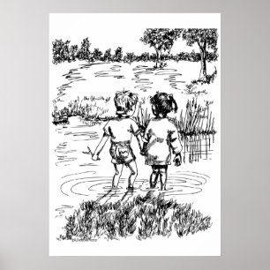 Poster Tenir des mains