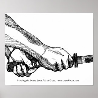 Poster Tenir l'épée