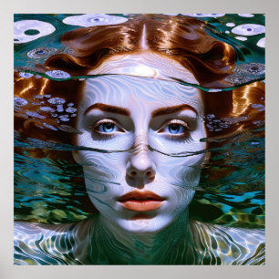 Poster "Tenir mon souffle" - Les femmes dans l'eau