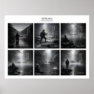 Poster Tenkara Fishing Wall Art Print