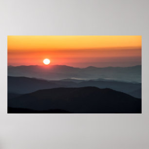 Poster Tennant Mt, zone de Graveyard Fields, lever de sol