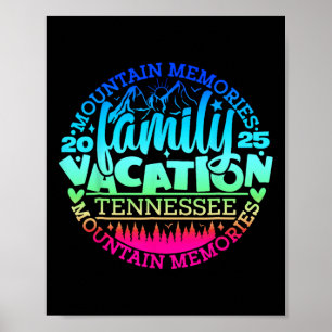 Poster Tennessee Family Vacation Road Trip 2025 Mountain