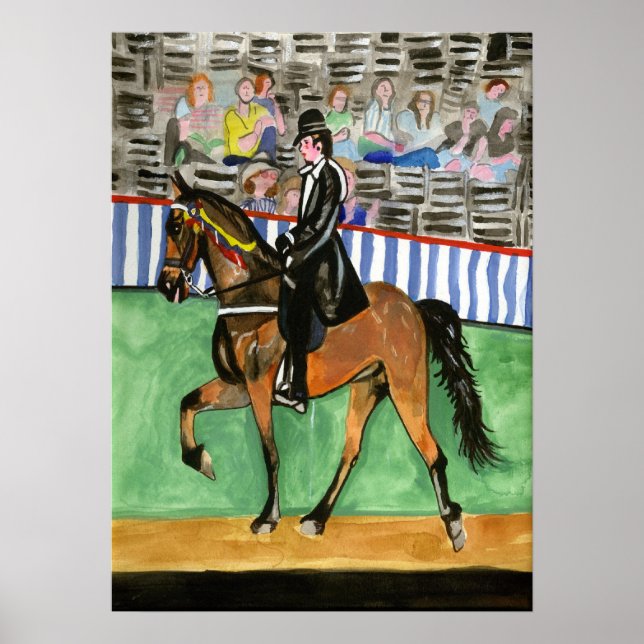 Poster Tennessee Walking Horse Portrait (Devant)
