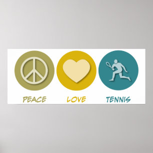 Poster Tennis d'amour de paix