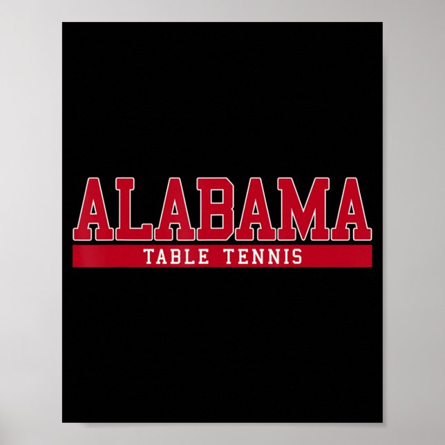 Poster Tennis De Table En Alabama (Devant)