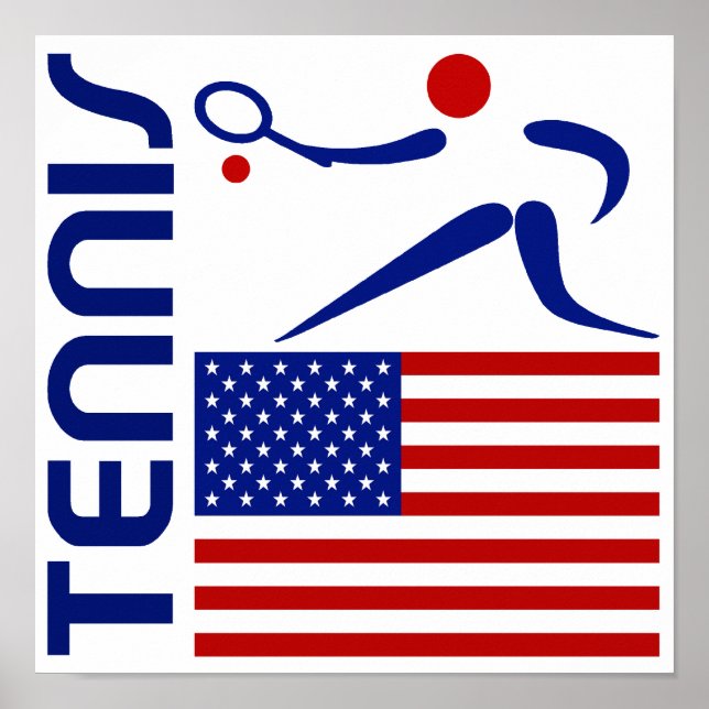 Poster Tennis, États-Unis (Devant)