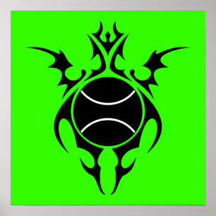 Poster tennis tribal