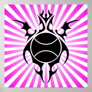 Poster tennis tribal