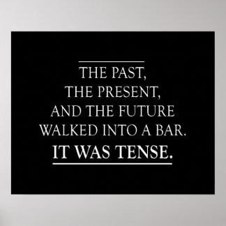 Poster Tense Joke