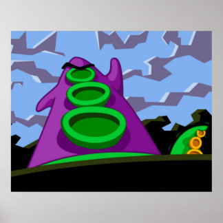 Poster Tentacle pourpre