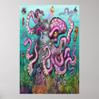 Poster Tentacles au trésor