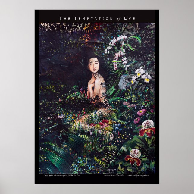 Poster Tentation de la peinture aquarelle Eve (Devant)