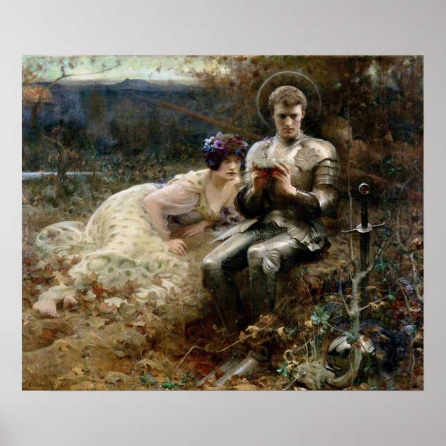 Poster Tentation de Sir Percival (Chevalier médiéval) (Devant)