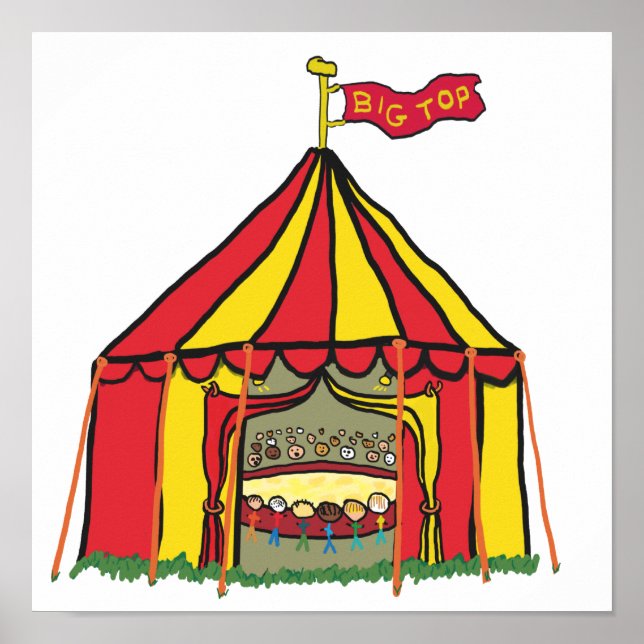 Poster Tente Big Top Circus (Devant)