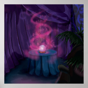 Poster Tente de diseuse de bonne aventure