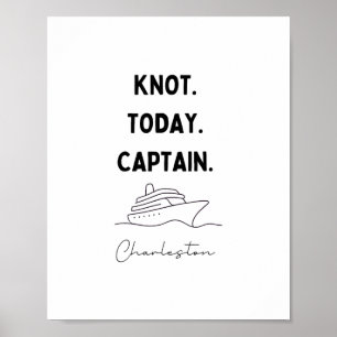 Poster Tenue de croisière capitaine, pas aujourd'hui Char