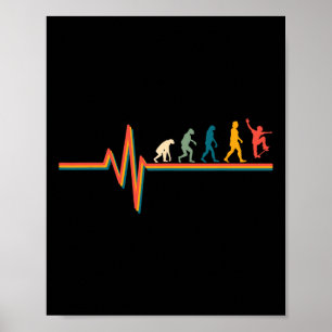 Poster Tenue de skateboardeur Évolution vintage skater sk