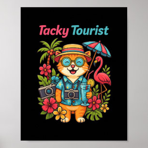 Poster Tenue de touriste ringarde de vacances Costume de