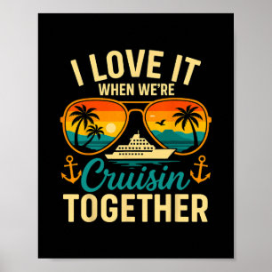 Poster Tenues de l'équipe de croisière 2025 Amis Famille
