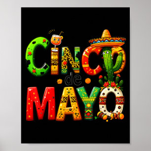 Poster Tequila drôle à boire Cinco De Mayo Fête mexicaine