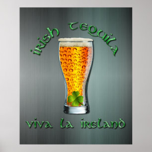 Poster Tequila irlandaise - Viva la Ireland