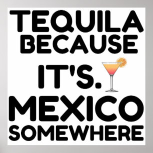 POSTER TEQUILA MEXICO PARTOUT