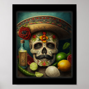 Poster Tequila Sombrero Cinco De Mayo