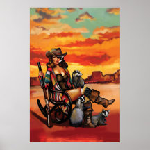"Tequila Sunrise" Cool Pinup Gift Art Vintage