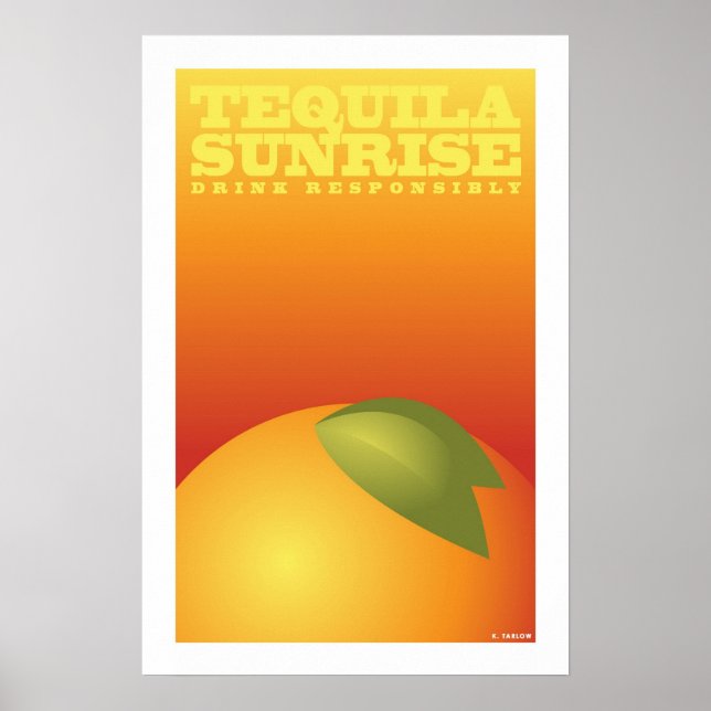 Poster Tequila Sunrise (Small Poster) (Devant)
