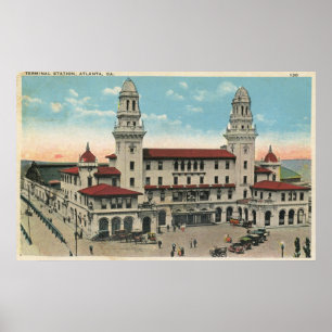 Poster Terminal, Atlanta 1923 Vintage