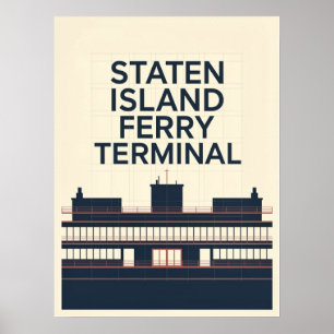 Poster Terminal du ferry de Staten Island