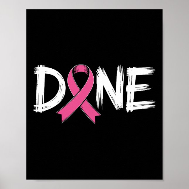 Poster Terminé Fin Du Chemo Dernier Jour Radiation Surviv (Devant)