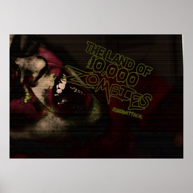 Poster Terrain de 10.000 Zombies (Devant)