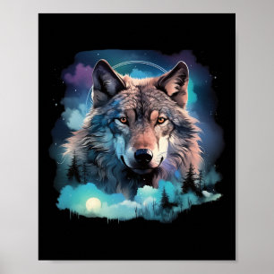 Poster Terrain de chasse au loup gris1