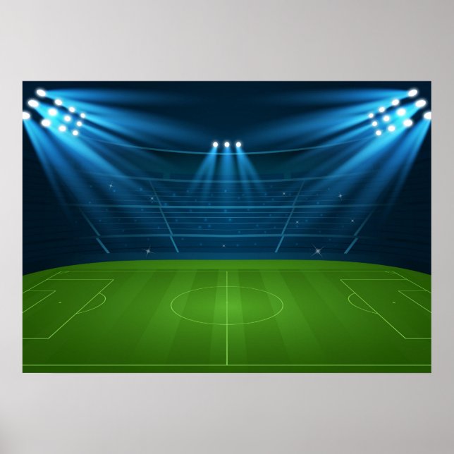 Poster Terrain de football (Devant)