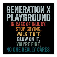Terrain de jeu Generation X en cas de blessure Cad