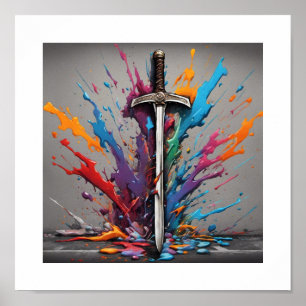 Poster Terrain de l'épée