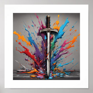 Poster Terrain de l'épée