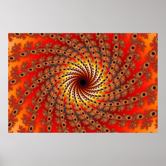 Poster Terrapin Spin Fractal Art (Devant)