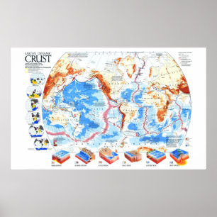 Poster " Terre : 1985/aujourd'hui - Carte dynamique de la