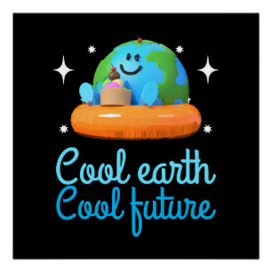 Poster Terre cool, Avenir cool - Terre